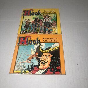 HOOK Peter and the Lost Boys & Tinkerbell's Challenge 90s Vintage Random House